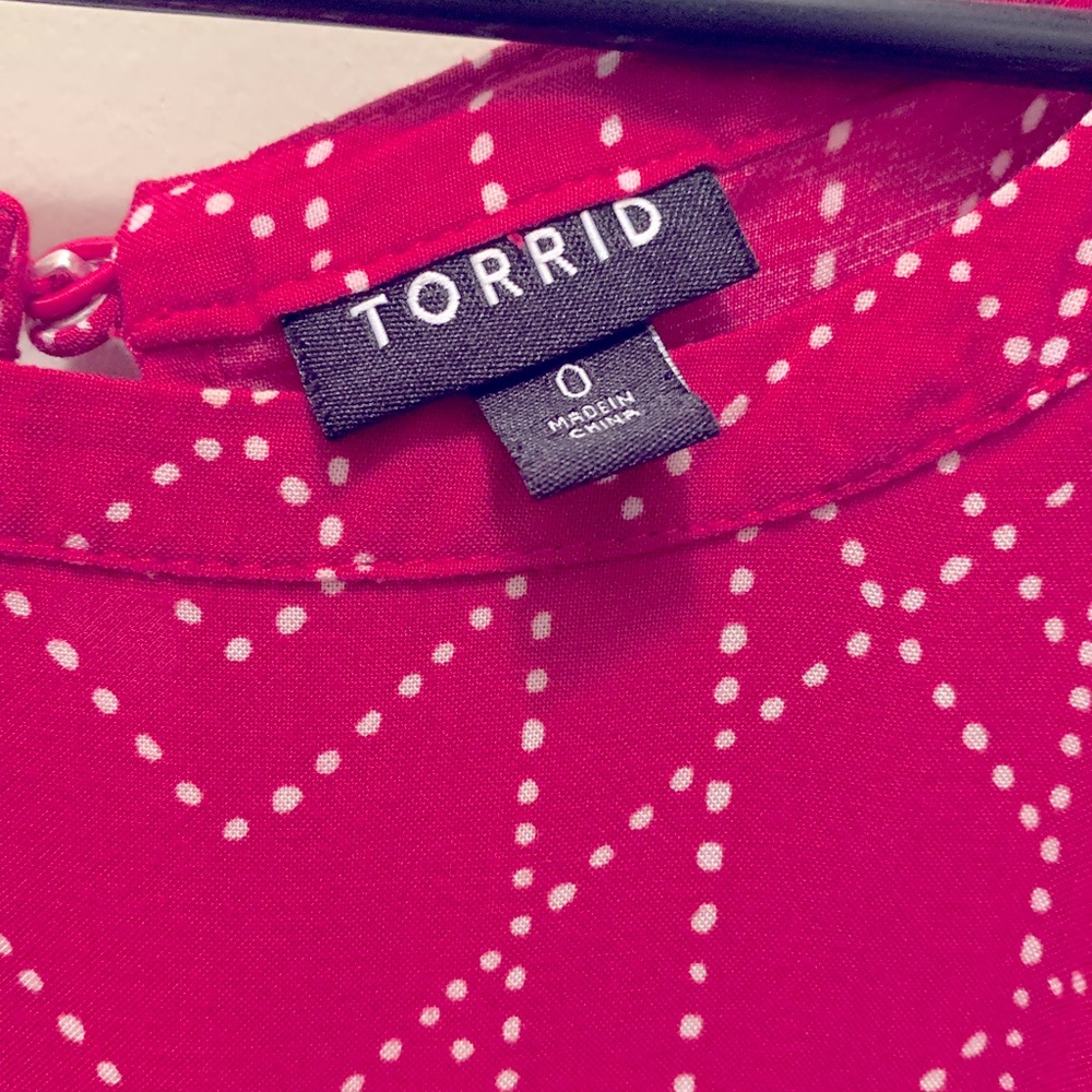 Torrid Raspberry Halter Dress - Picture 2 of 2